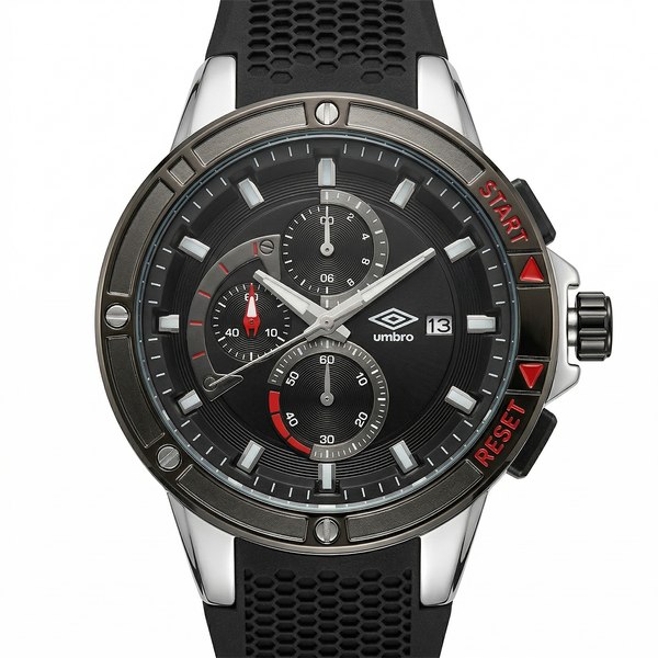 Reloj Análogo Hombre Umbro Plus Negro UMBP-1500-85