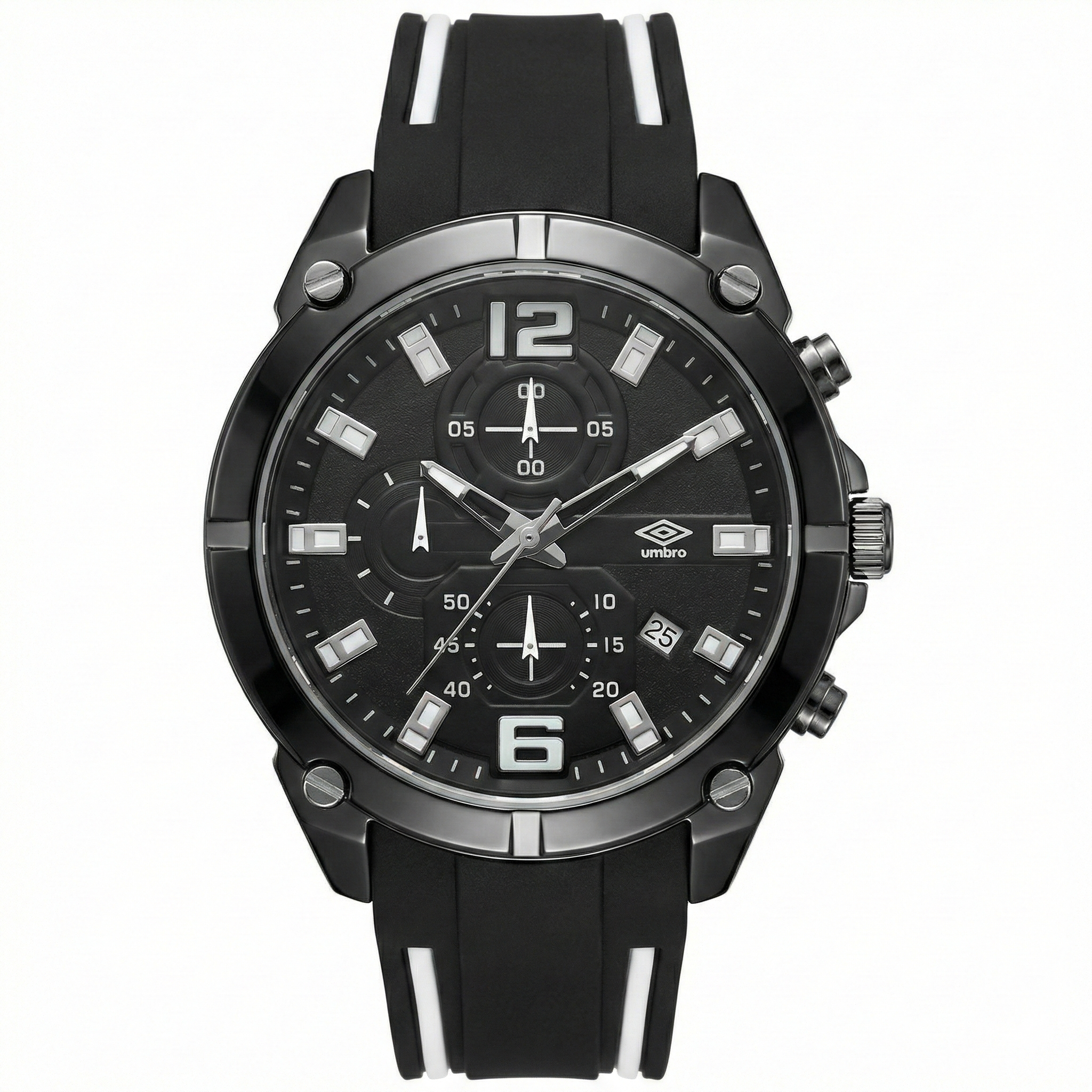 Reloj Análogo Hombre Umbro Plus Negro/ Blanco UMBP-1500-89