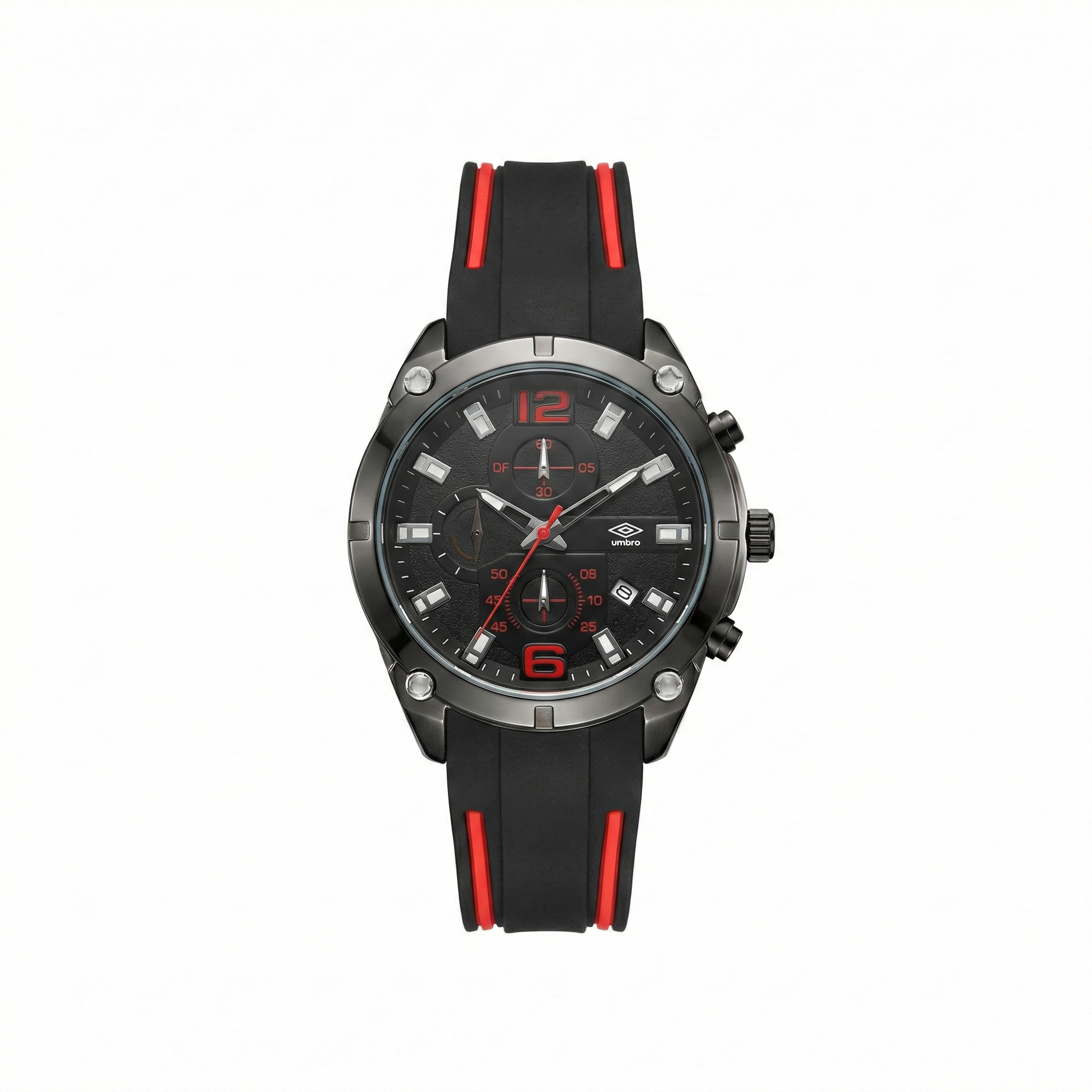Reloj Análogo Hombre Umbro Plus Negro/Rojo UMBP-1500-90