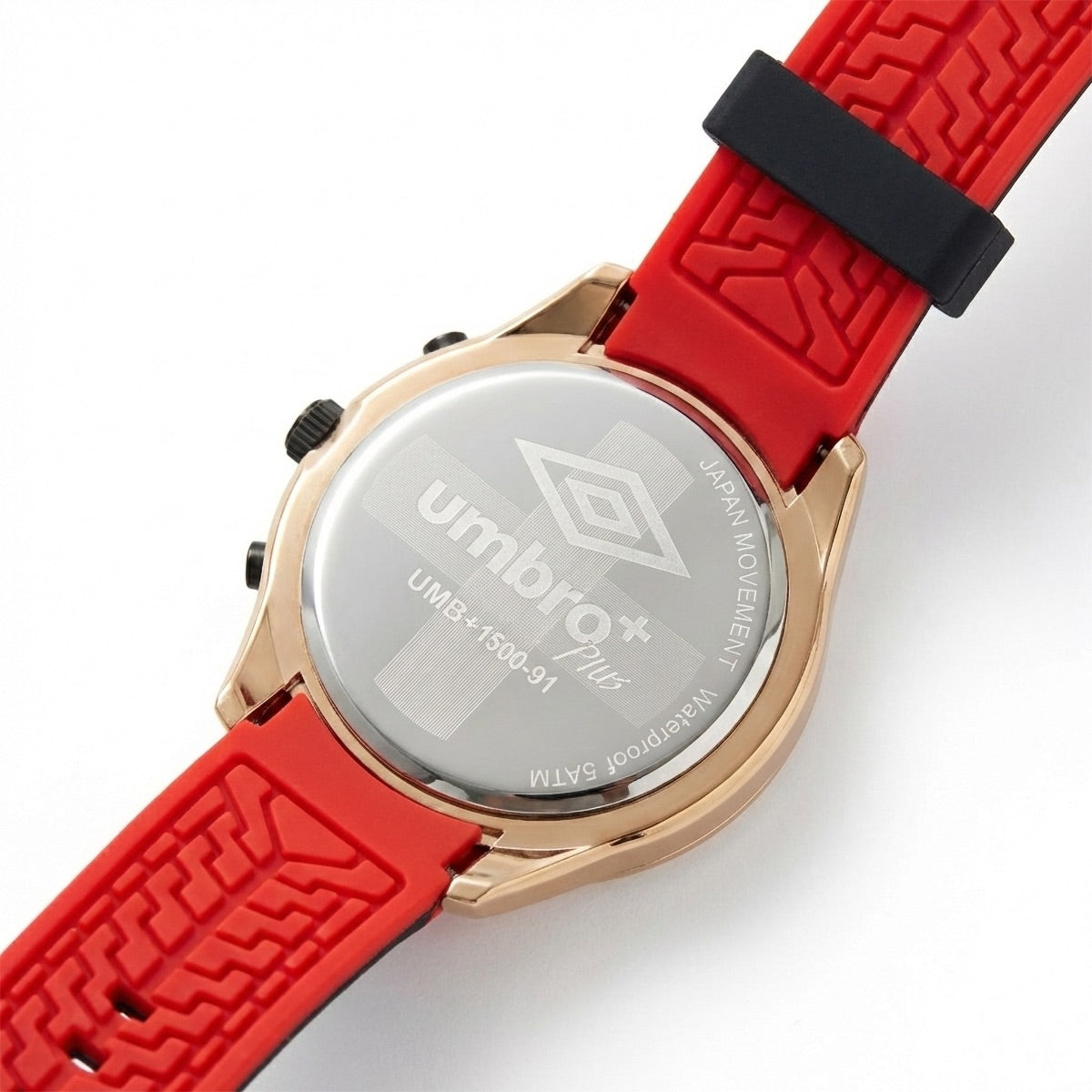 Reloj Análogo Hombre Umbro Plus Negro /Rojo UMBP-1500-91