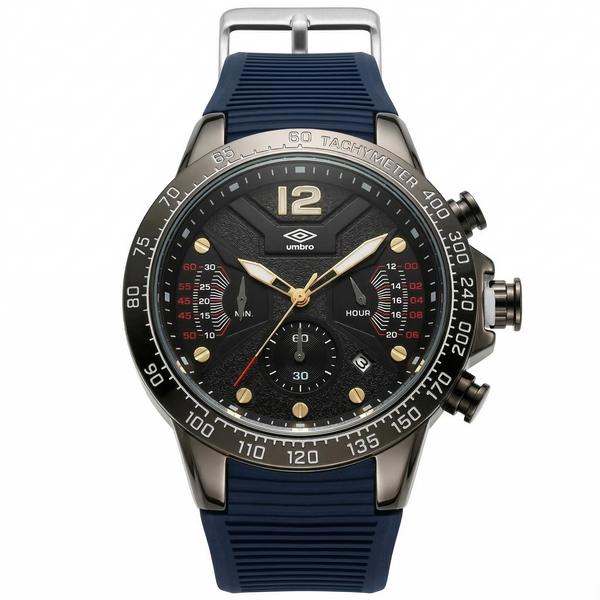 Reloj Análogo Hombre Umbro Plus Negro UMBP-1500-94