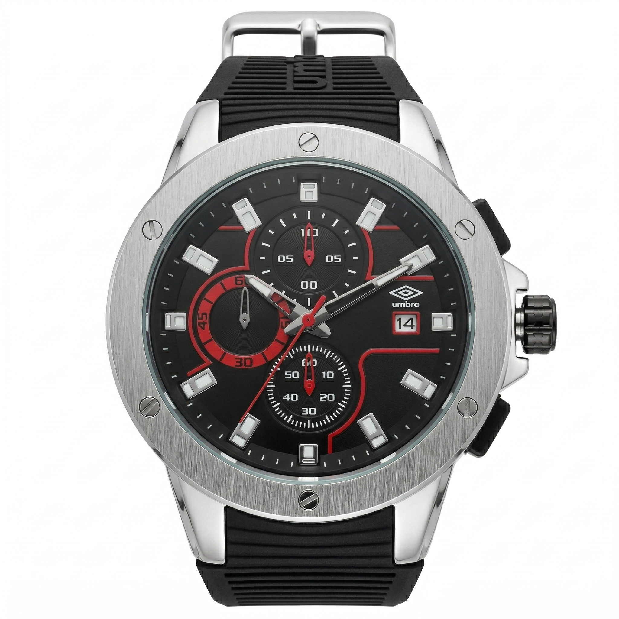 Reloj Análogo Hombre Umbro Plus Negro UMBP-1500-98