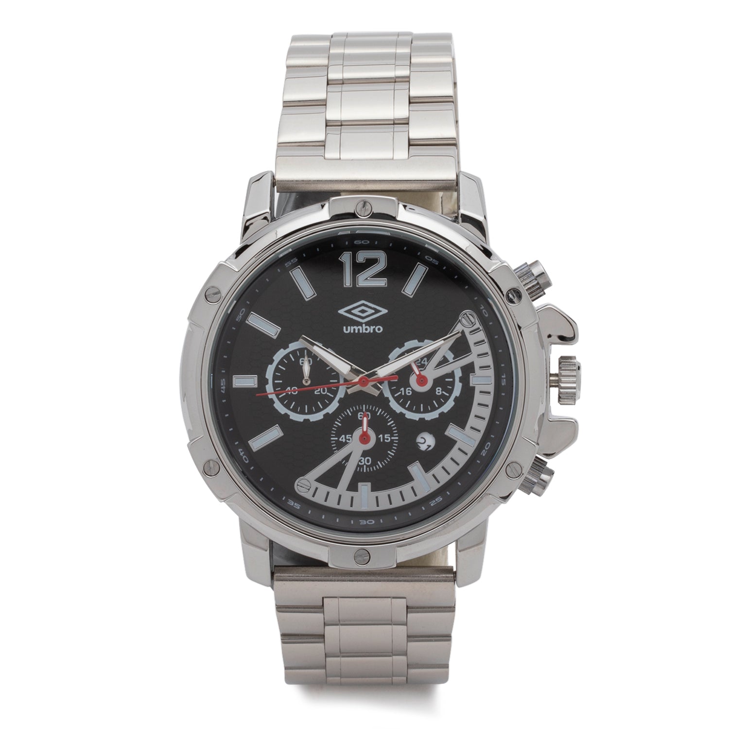 Reloj Cronógrafo Hombre Umbro Plus Plateado UMBP-2200-3