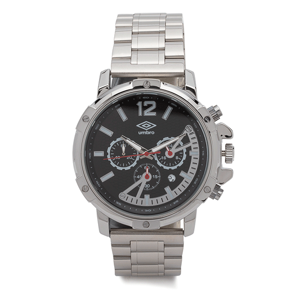 Reloj Cronógrafo Hombre Umbro Plus Plateado UMBP-2200-3