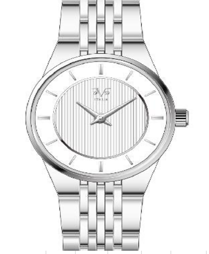 Reloj Análogo Mujer V1969 Plateado V1969-1000-18