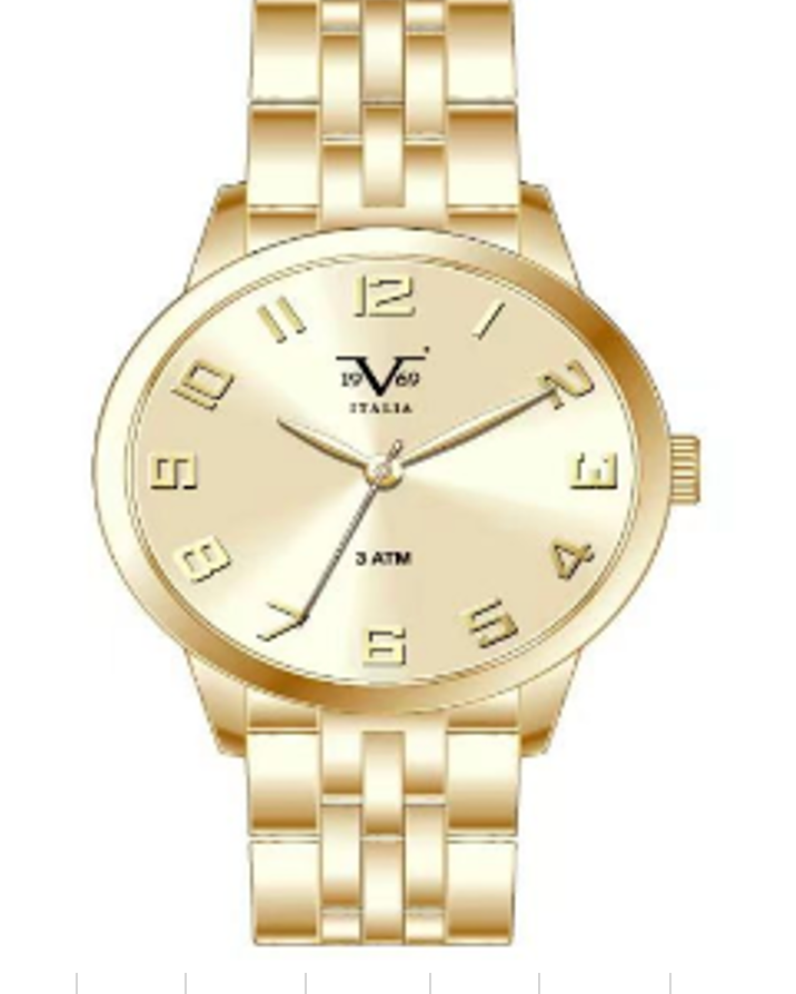 Reloj Análogo Mujer V1969 Dorado V1969-1000-2