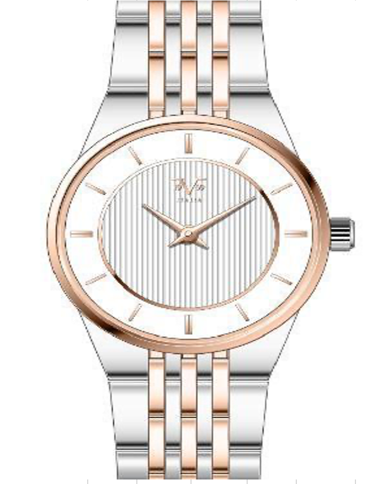 Reloj Análogo Mujer V1969 Bicolor V1969-1000-20