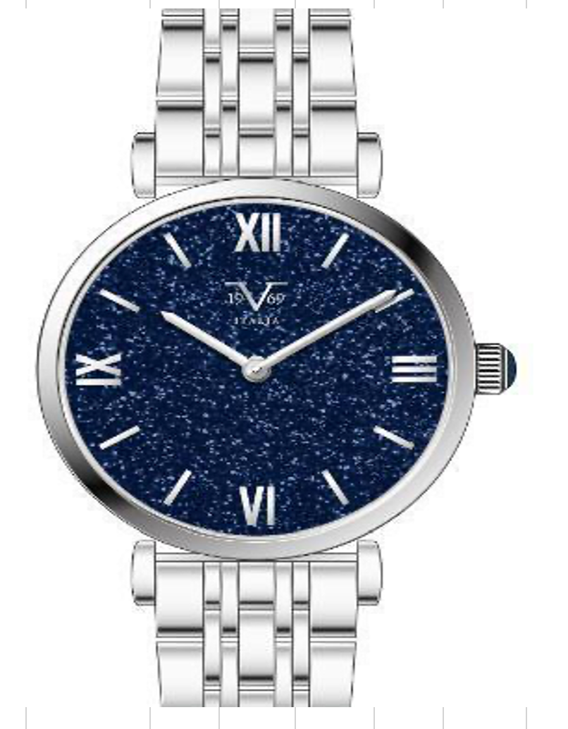 Reloj Análogo Mujer V1969 Plateado V1969-1000-23
