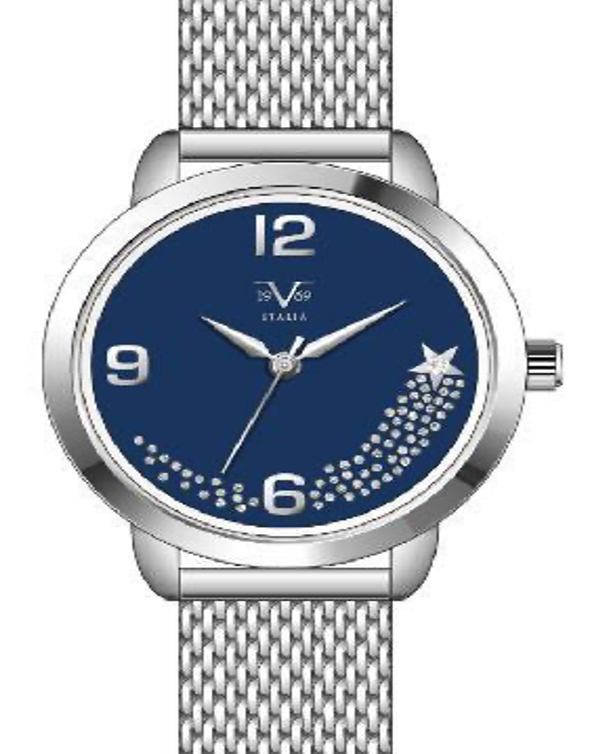 Reloj Análogo Mujer V1969 Plateado V1969-1000-30