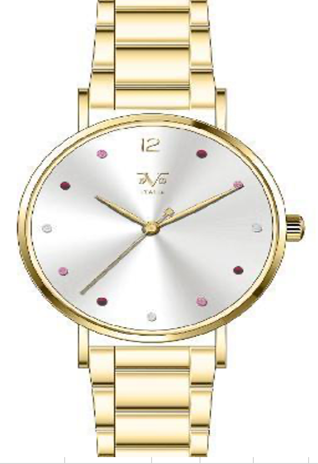 Reloj Análogo Mujer V1969 Dorado V1969-1000-44