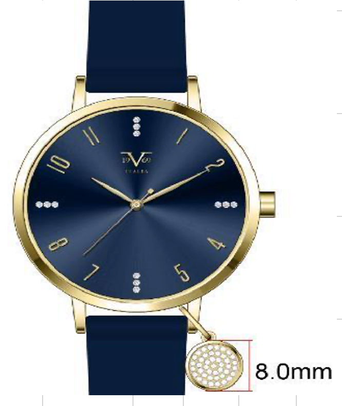 Reloj Análogo Mujer V1969 Azul V1969-1000-45