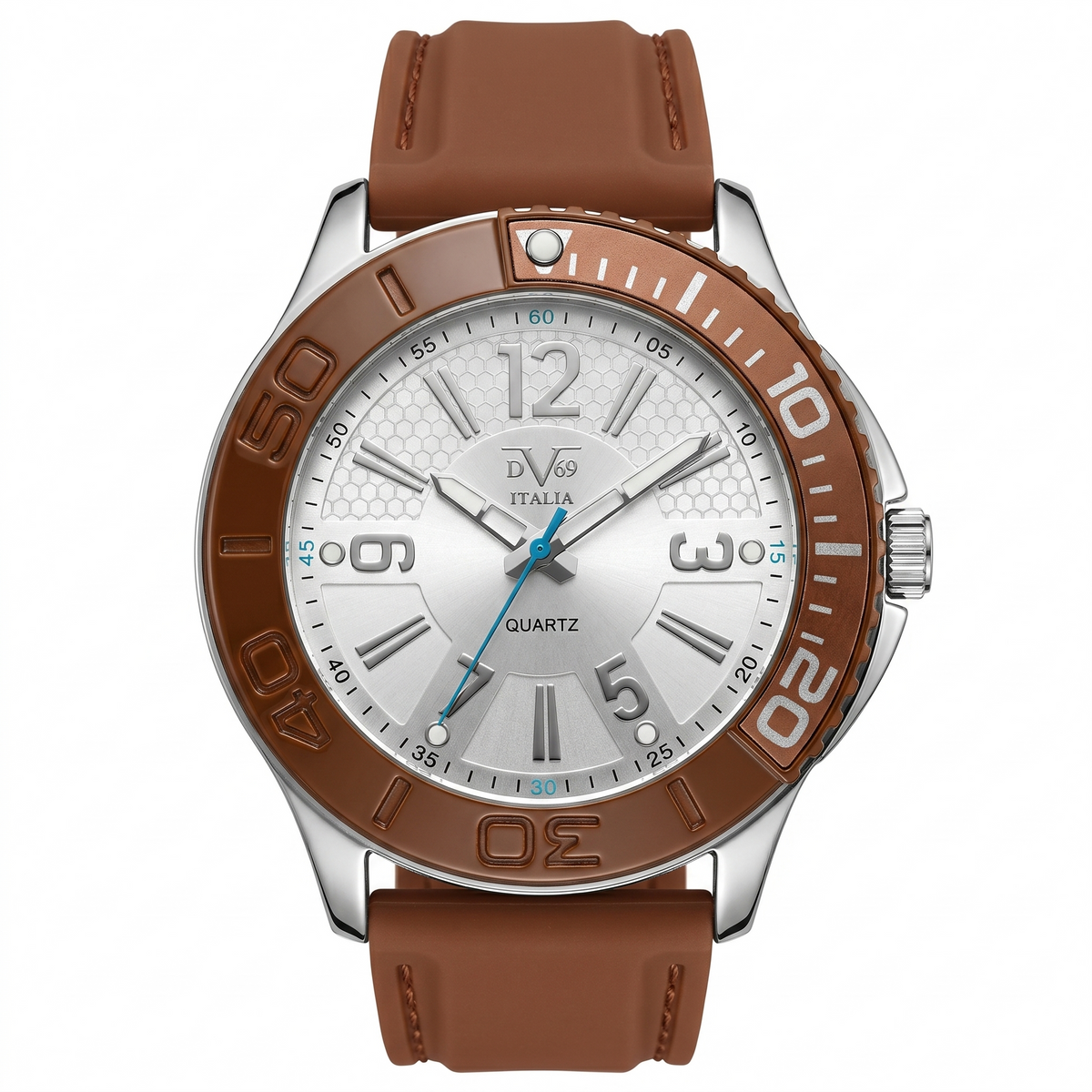 Reloj Análogo Hombre V1969 Café V1969-152-2