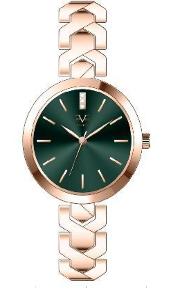 Reloj Análogo Mujer V1969 Oro Rosado V1969-V10-4