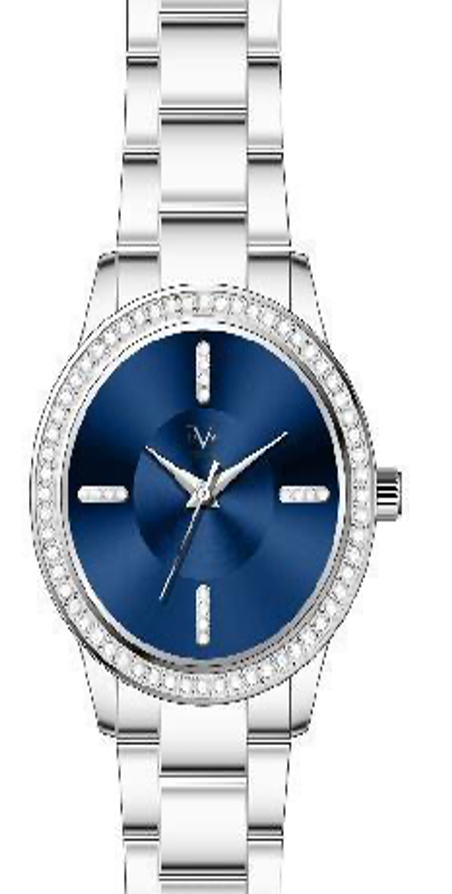 Reloj Análogo Mujer V1969 Plateado V1969-V12-1