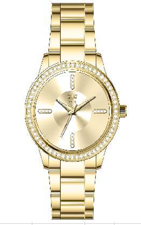 Reloj Análogo Mujer V1969 Dorado V1969-V12-6
