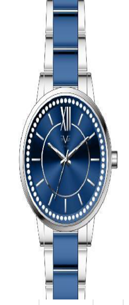 Reloj Análogo Mujer V1969 Azul V1969-V22-1