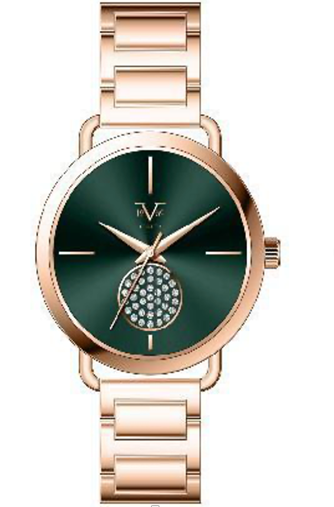 Reloj Análogo Mujer V1969 Oro Rosado V1969-V25-4