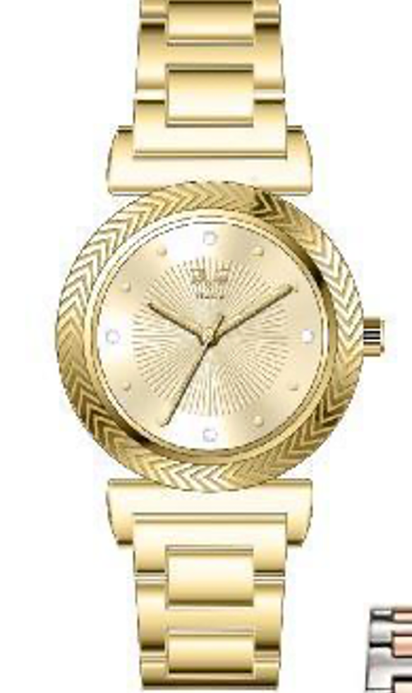 Reloj Análogo Mujer V1969 Dorado V1969-V28-6
