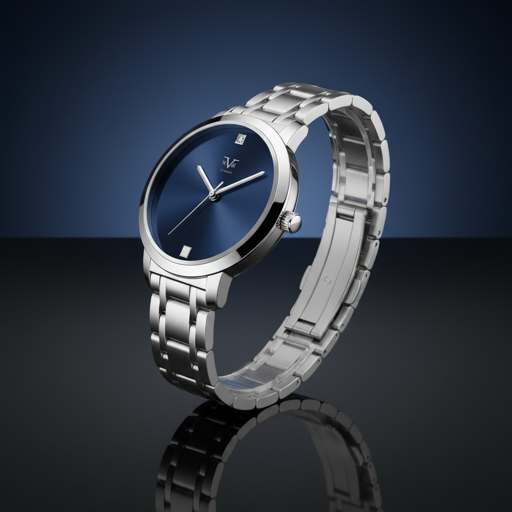 Reloj Análogo Mujer V1969 Plateado V1969-V42-1