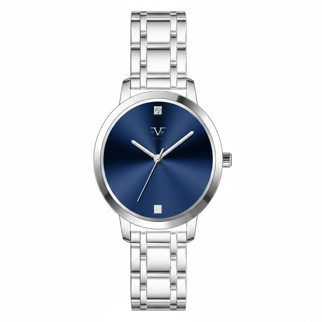 Reloj Análogo Mujer V1969 Plateado V1969-V42-1