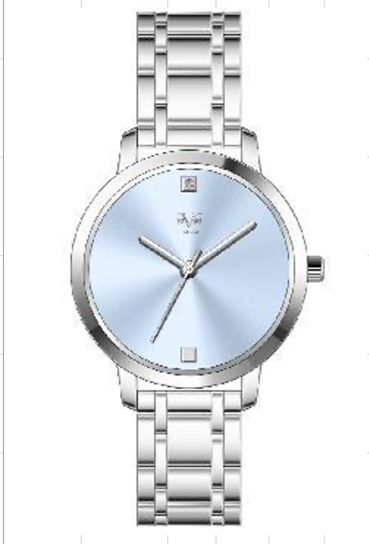 Reloj Análogo Mujer V1969 Plateado V1969-V42-2