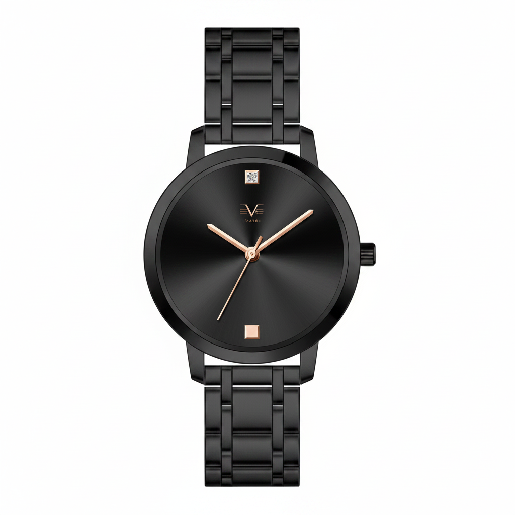 Reloj Análogo Mujer V1969 Negro V1969-V42-7