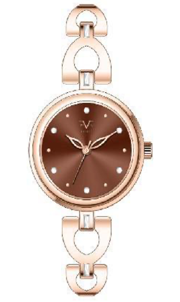 Reloj Análogo Mujer V1969 Oro Rosado V1969-V6-5
