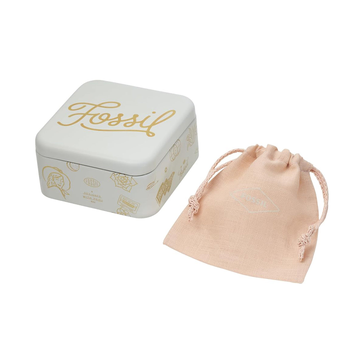 Aros Fossil  JF04781710 Dorado Mujer