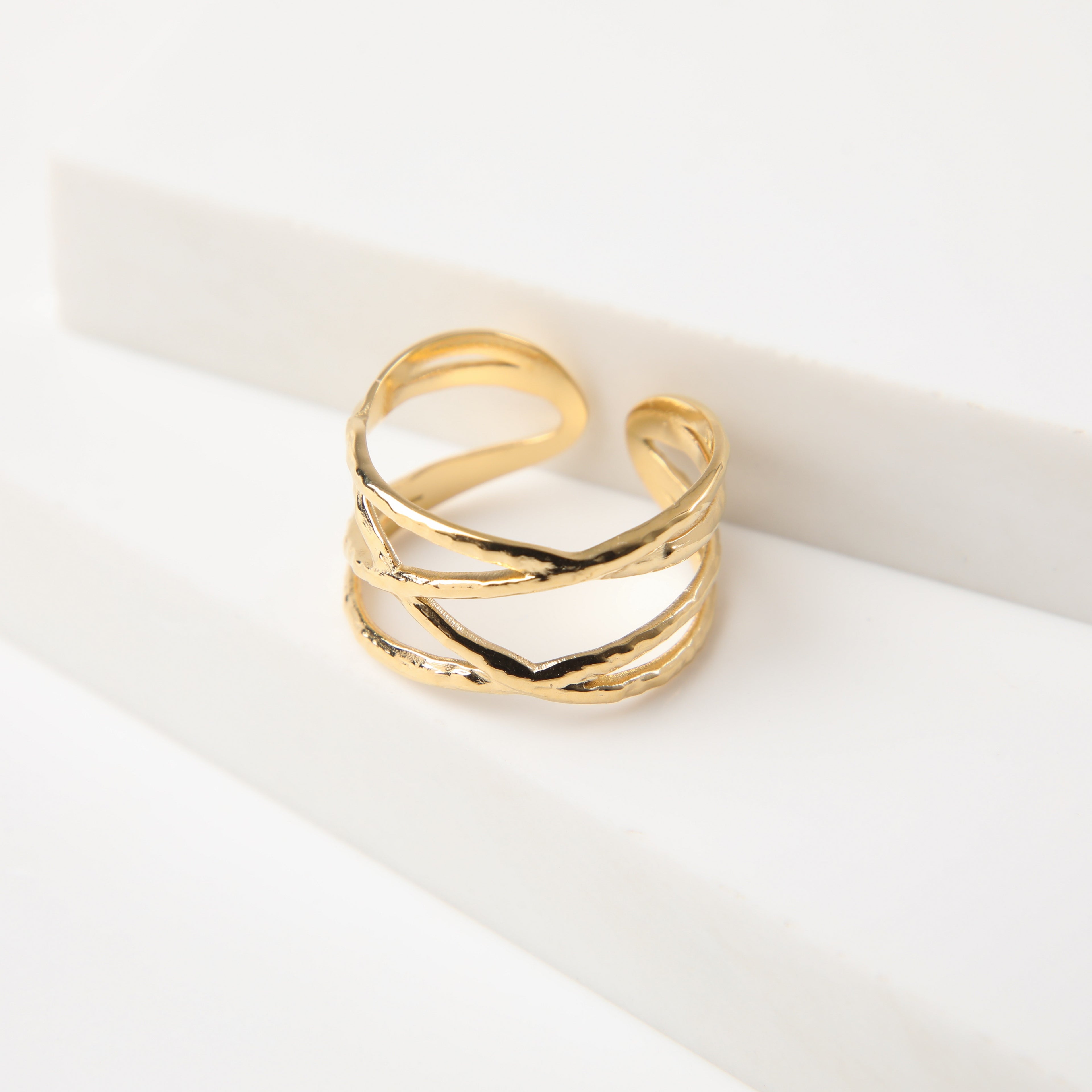 Anillo  19v69 Dorado Mujer STR336