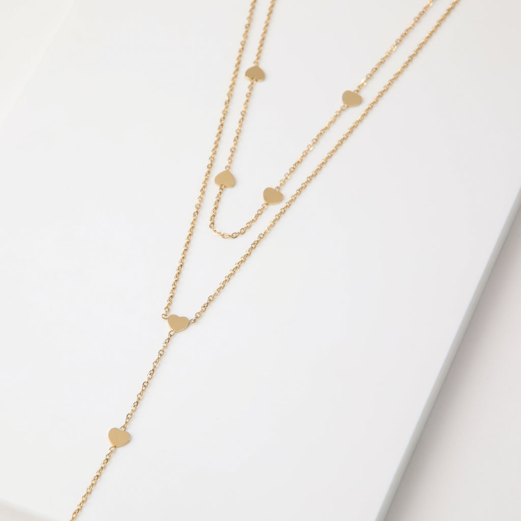 Collar Doble 19V69 Italia STNE150 Dorado