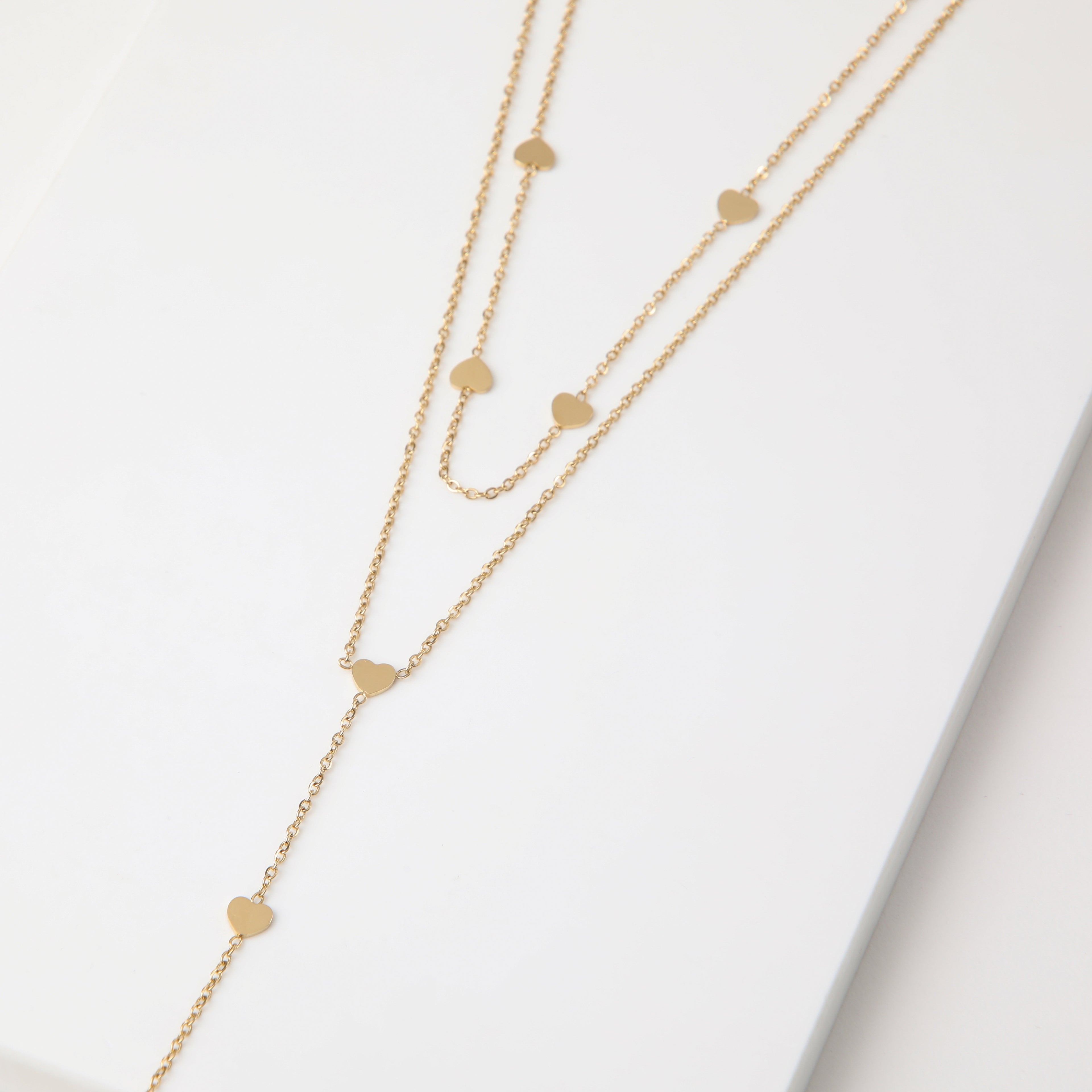 Collar Doble 19V69 Italia STNE150 Dorado