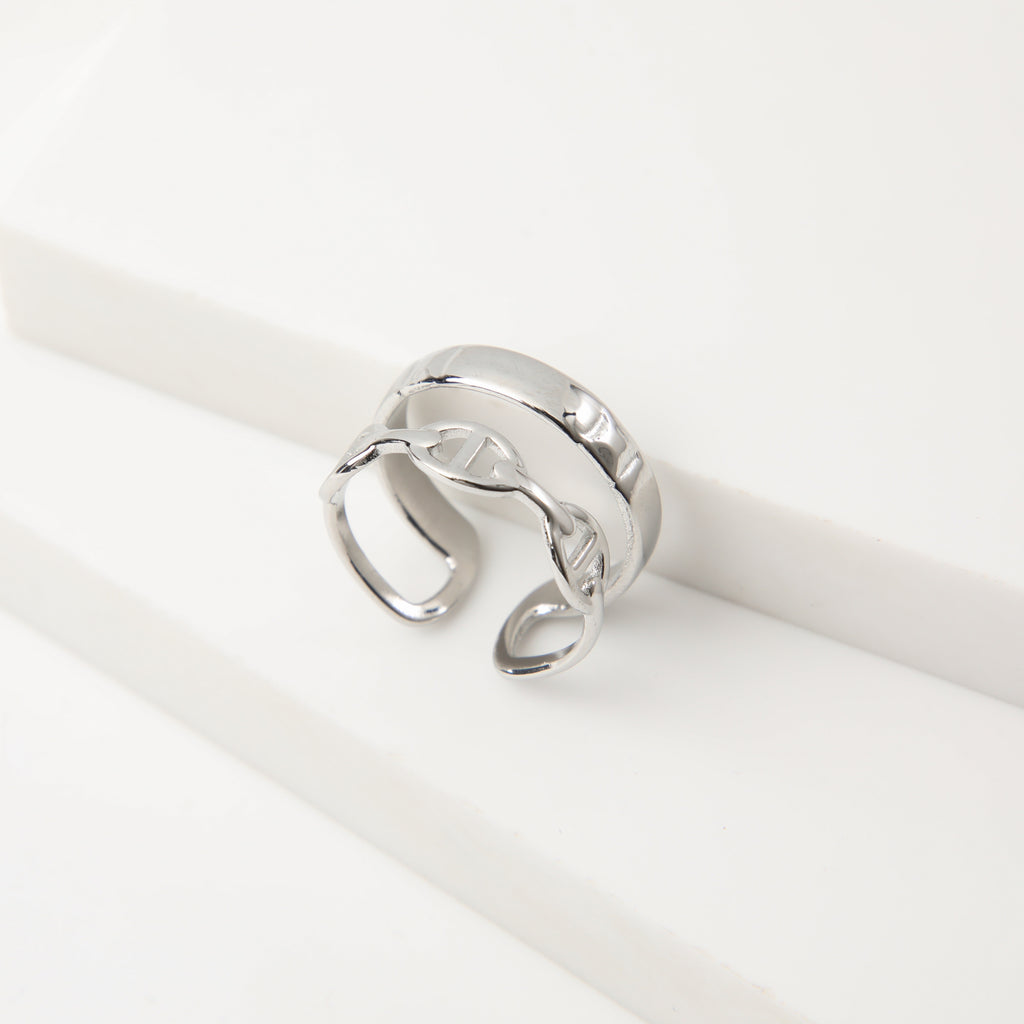 Anillo  19v69 Plateado Mujer STR281