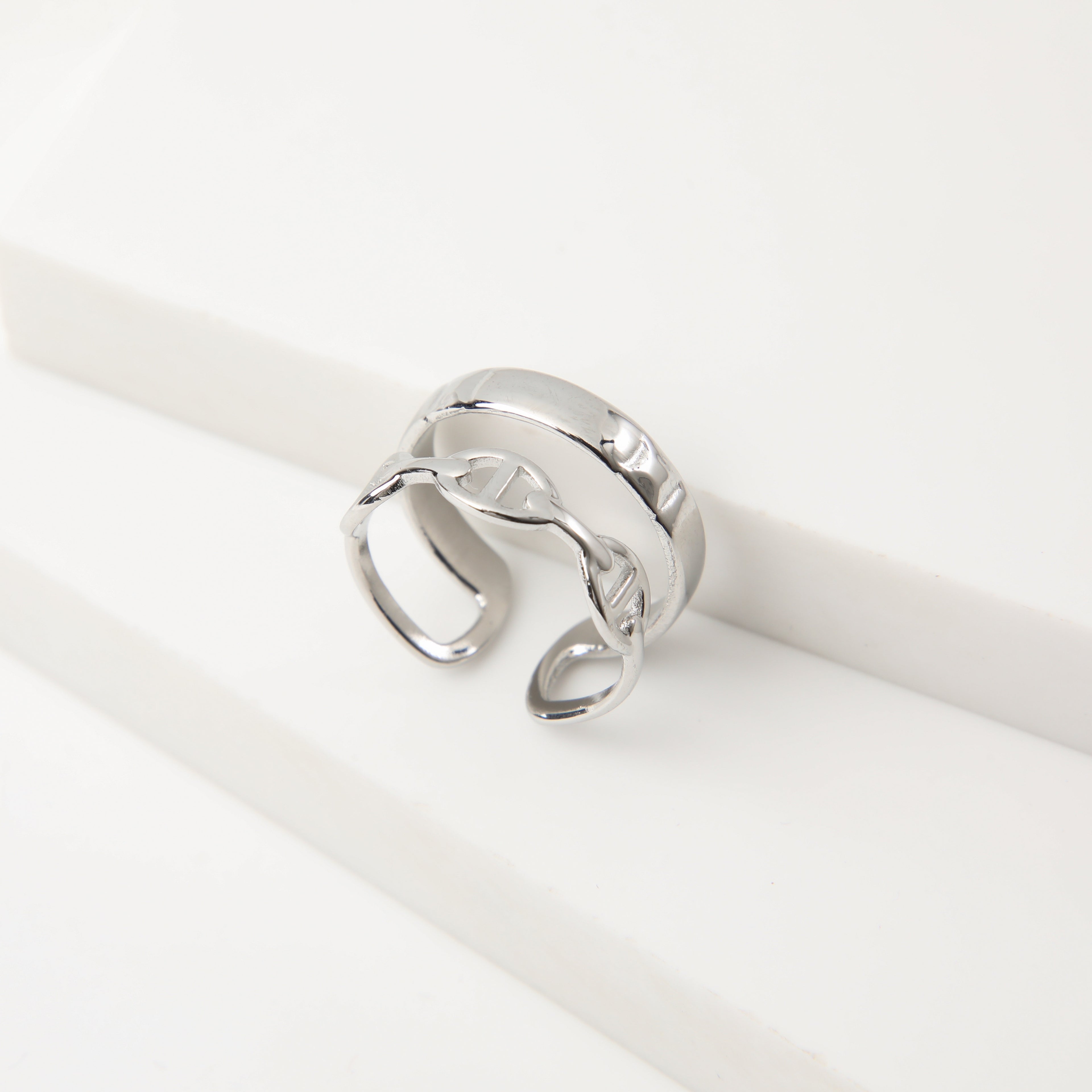 Anillo  19v69 Plateado Mujer STR281