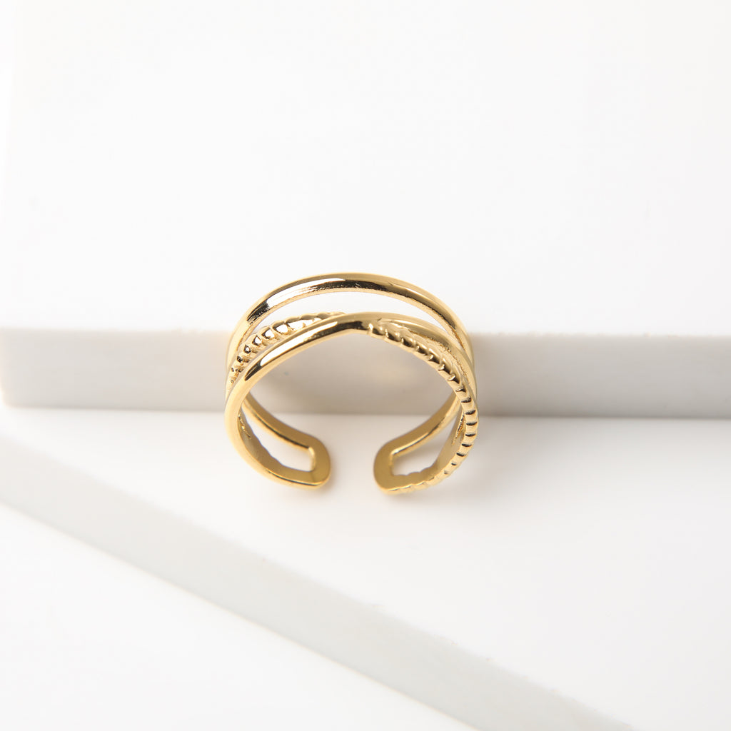 Anillo  19v69 Dorado Mujer STR402