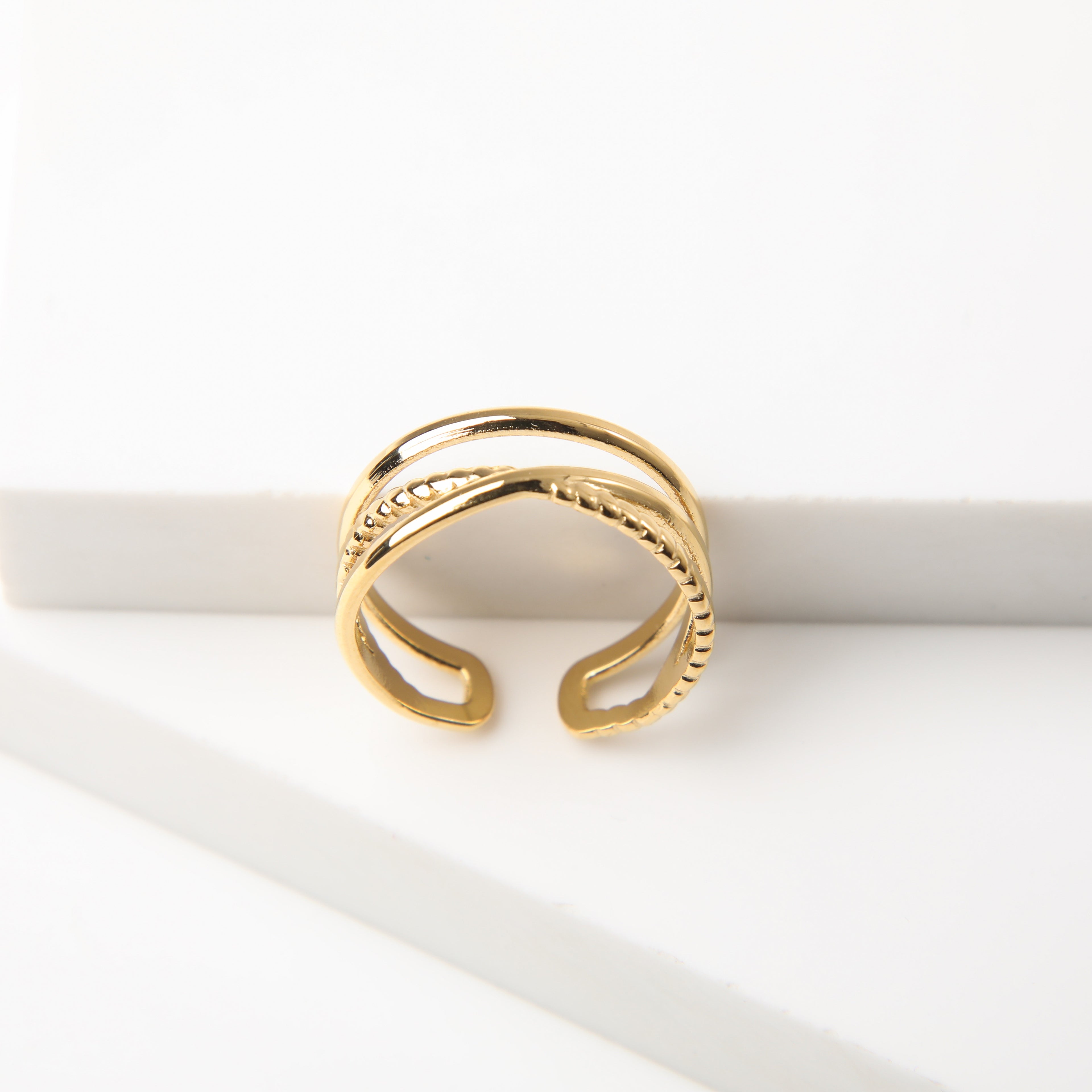 Anillo  19v69 Dorado Mujer STR402