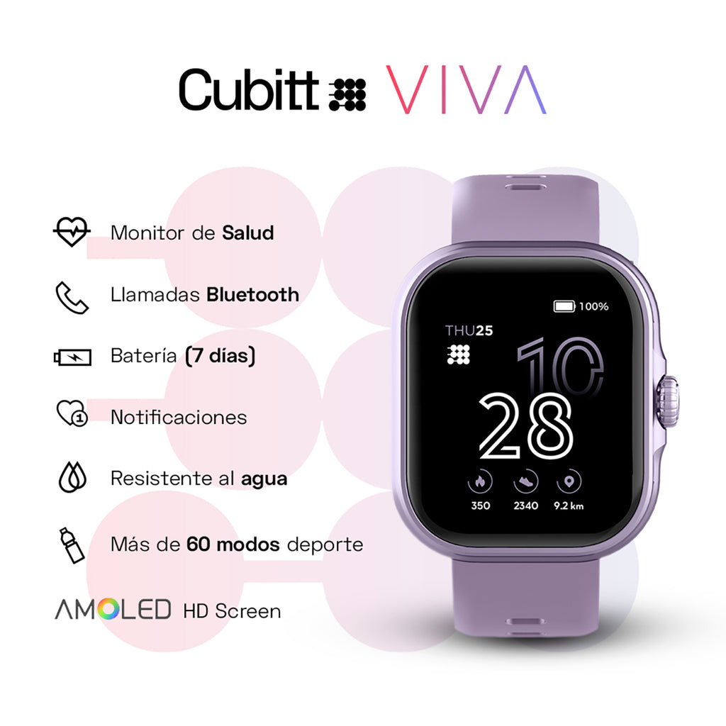 Reloj Smart Watch Cubitt CT-VIVA4 Unisex Morado