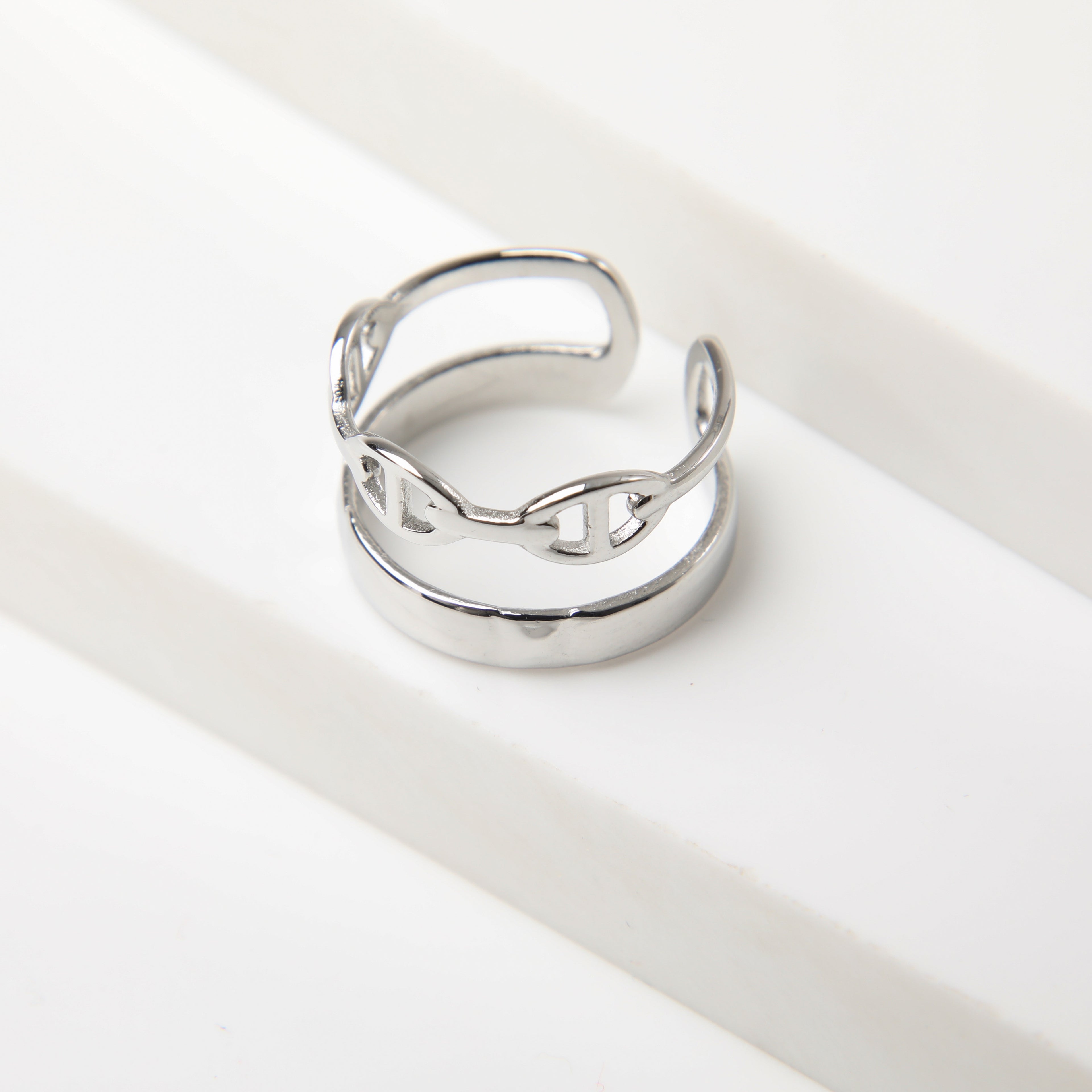 Anillo  19v69 Plateado Mujer STR281