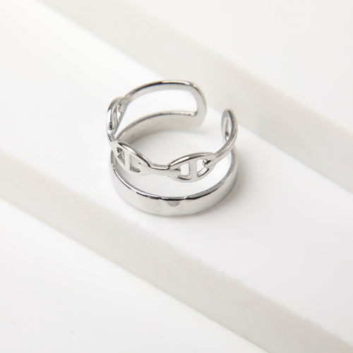 Anillo  19v69 Plateado Mujer STR281