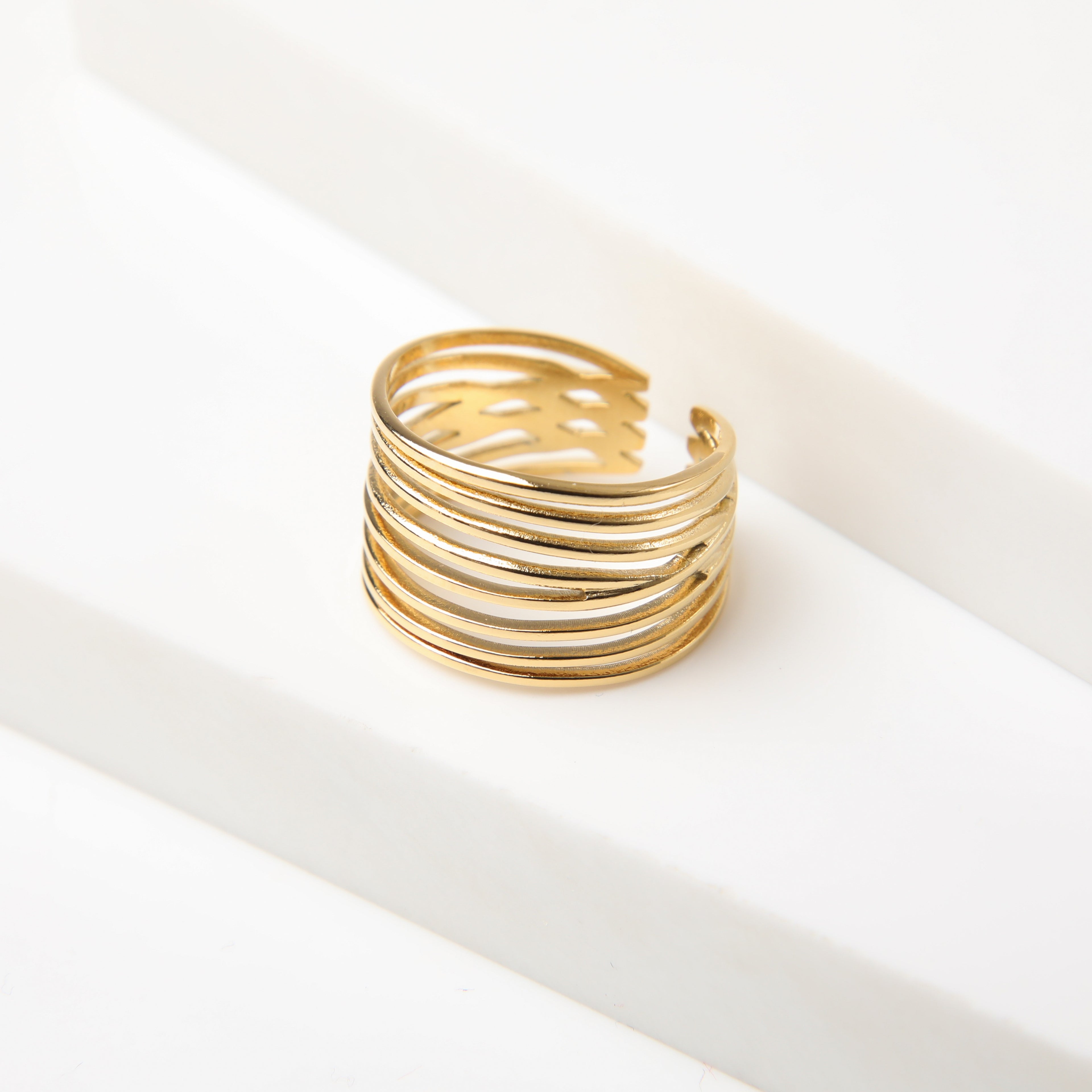 Anillo  19v69 Dorado Mujer STR340