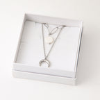 Collar Doble 19V69 Italia Plateado Mujer STNE207