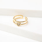 Anillo  19v69 Dorado Mujer STR305