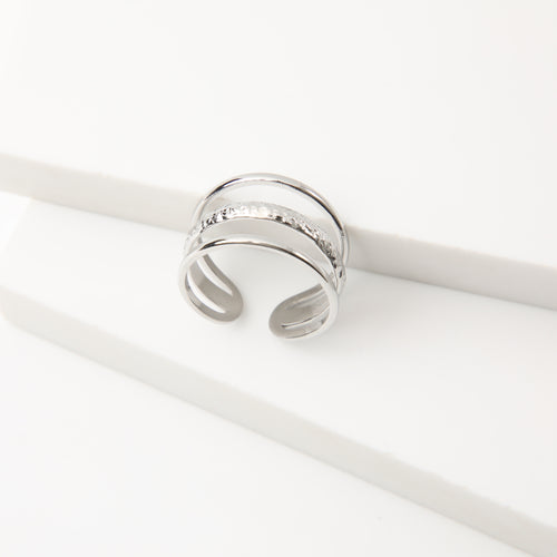 Anillo  19v69 Plateado Mujer STR390