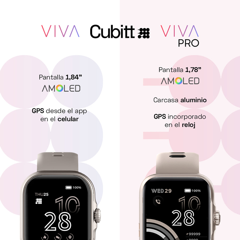 Reloj Smart Watch Cubitt CT-VIVAP8 Unisex Gris