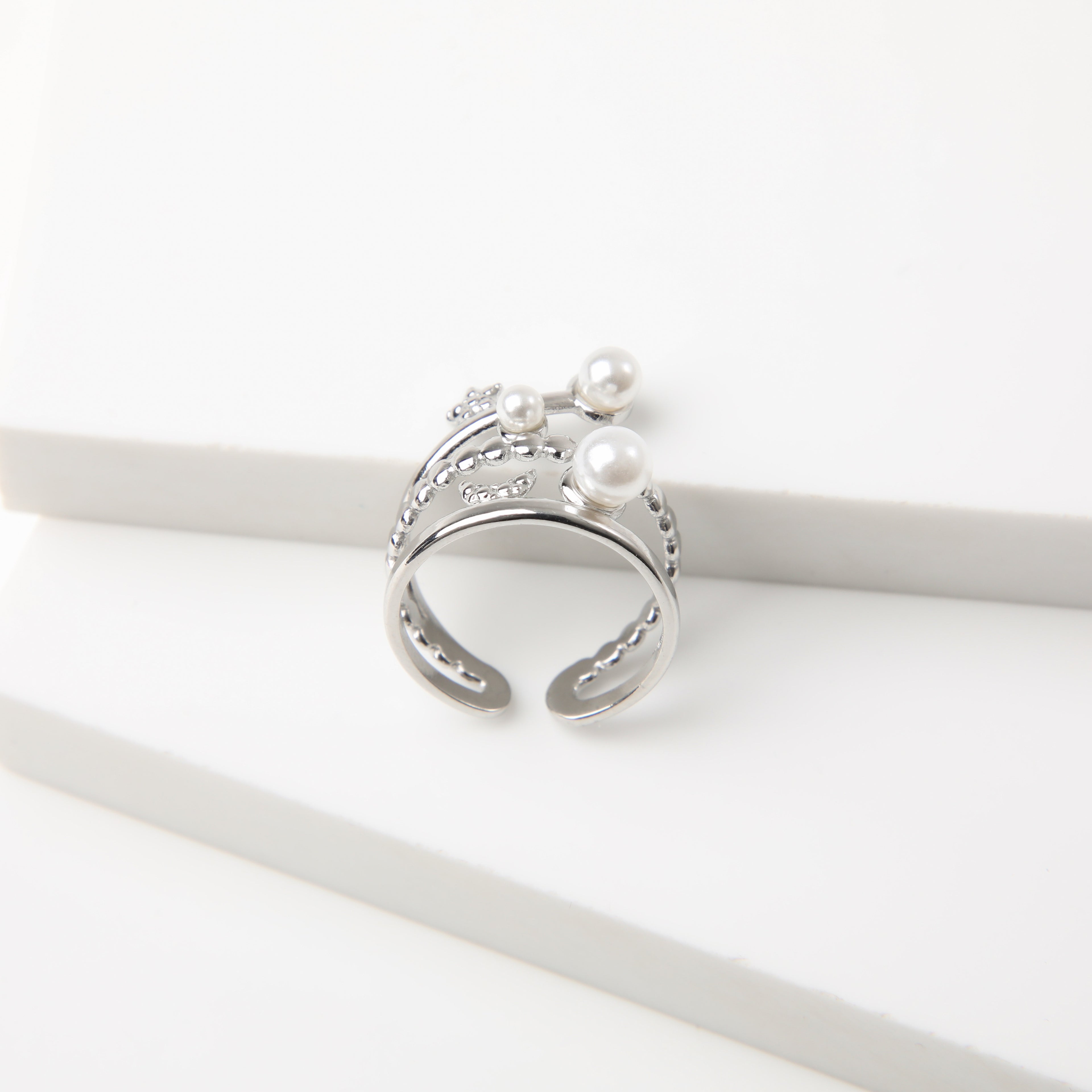 Anillo  19v69 Plateado Mujer STR166