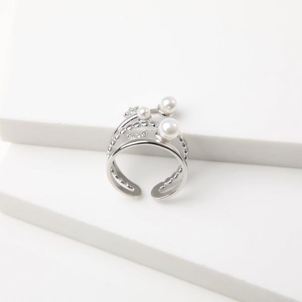 Anillo  19v69 Plateado Mujer STR166