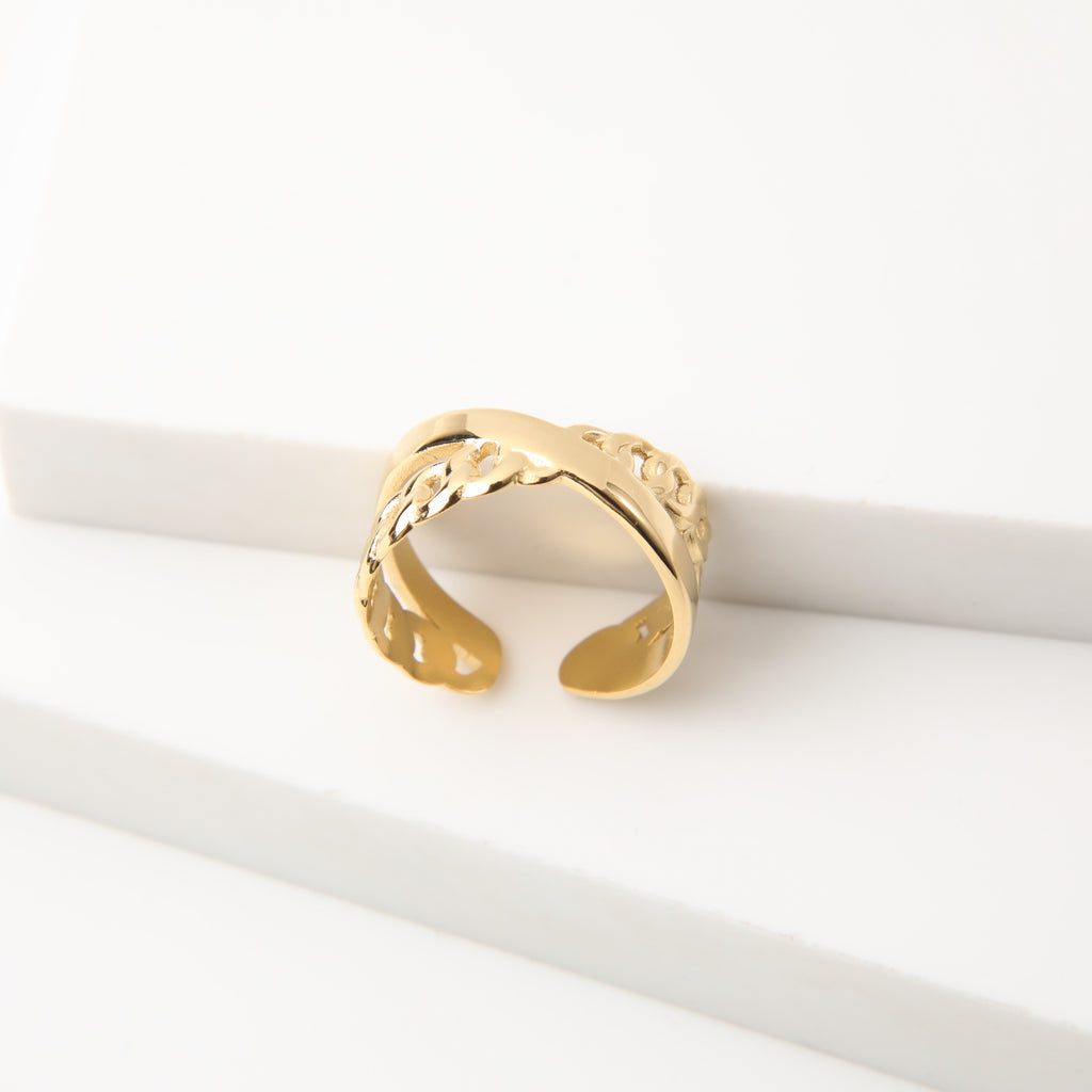 Anillo  19v69 Dorado Mujer STR213