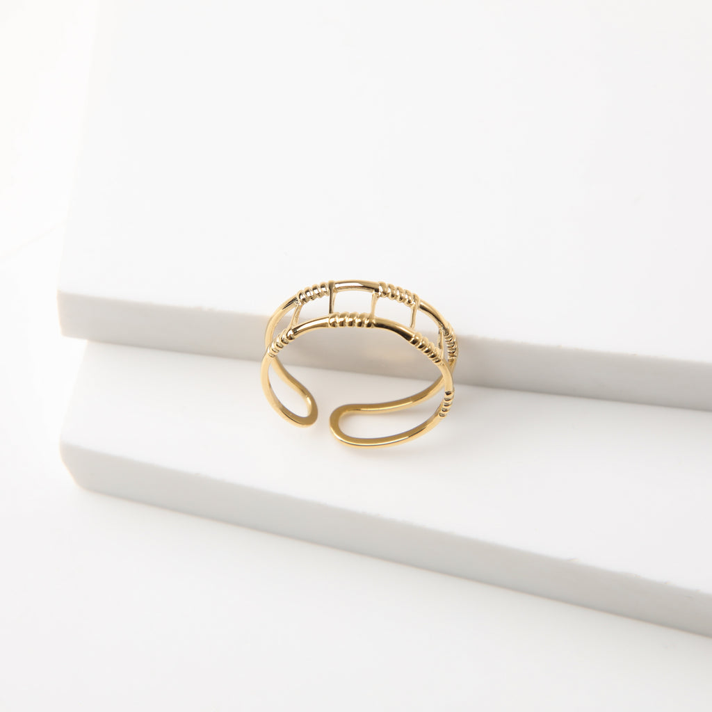 Anillo  19v69 Dorado Mujer STR473