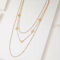 Collar Doble 19V69 Italia Dorado Mujer STNE112