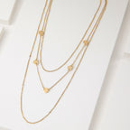 Collar Doble 19V69 Italia Dorado Mujer STNE112