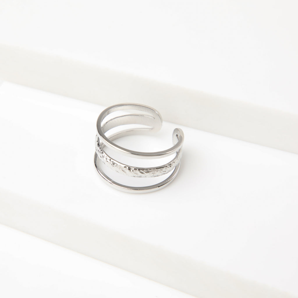 Anillo  19v69 Plateado Mujer STR390